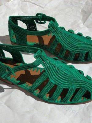 Woven Straw shoes