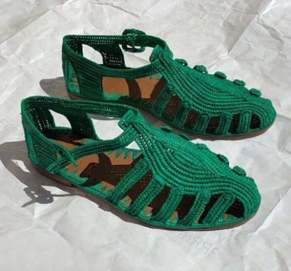 Woven Straw shoes