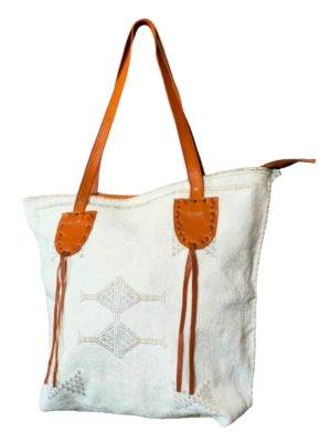 White Moroccan Tots - Castus silk totes