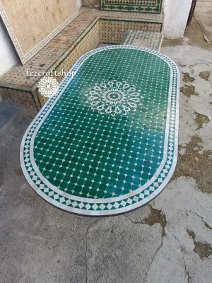 Moroccan Mosaic Table, crafts table, outdoor-indoor Mosaic Table