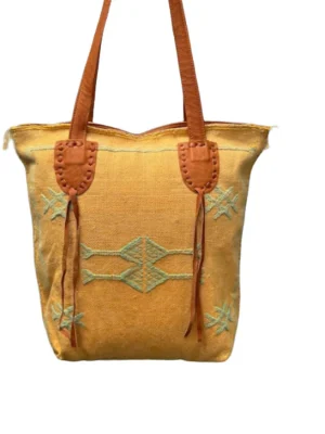 Yellow Moroccan Tots - Castus silk totes