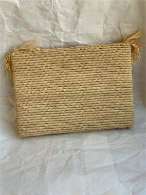 Handmade Straw Clutch, handmade Raffia Clutch